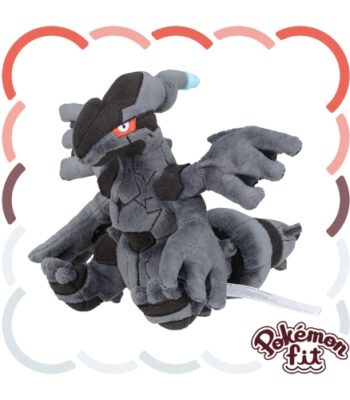 The product title translates to "644 Plush Toy Pokémon Fit Zekrom | Official Pokémon Center Online