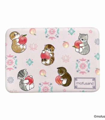 The product title translates to "Mofusand Accessory Case (Peach)" in English