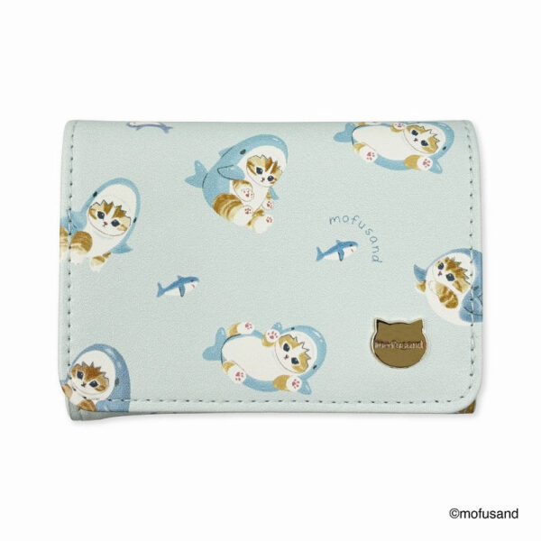 The product title translates to "Mofusand Card Case Pastel (Shark)" in English