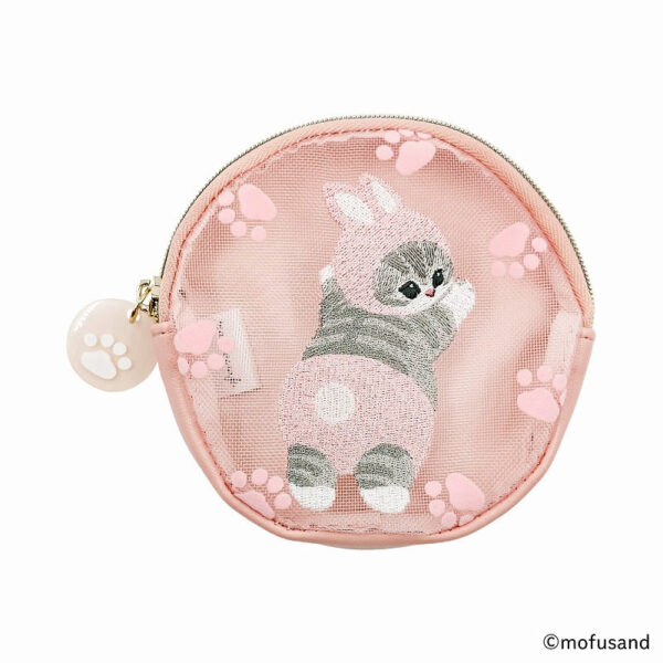 The product title translates to "Mofusand Circle Coin Case Flokky (Usa-nyan)" in English