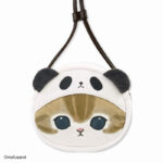 The product title translates to "Mofusand Mini Pochette Fluffy (Panda)" in English