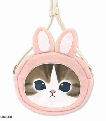 The product title translates to "Mofusand Mini Pouch Fluffy (Rabbit)" in English