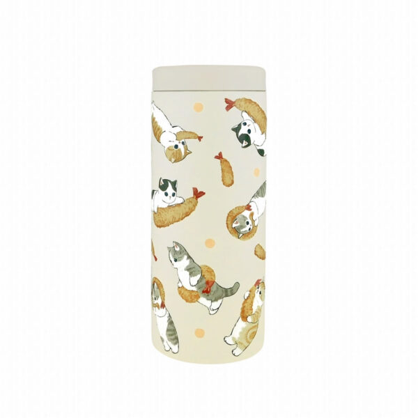 The product title translates to "Mofusand Multi Stainless Bottle 580ml (Ebi-nyan)" in English