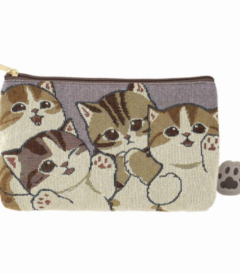 The product title translates to "Mofusand Tapestry Pouch (Full of Cats)" in English
