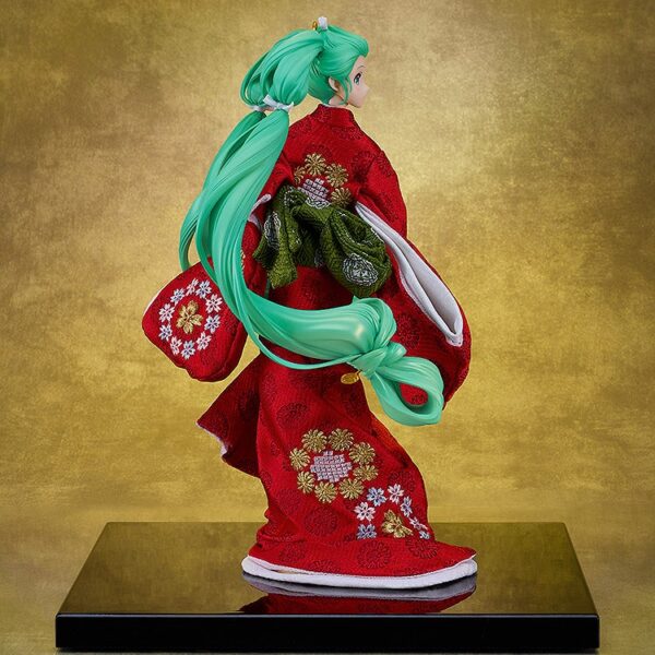 The product title translates to "Hatsune Miku - Beautiful Turning Miku Version - Kyugetsu Collaboration Japanese Doll