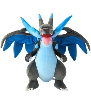 The product title translates to "Plush Toy Mega Charizard X | Official Pokémon Center Online