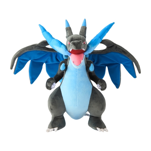 The product title translates to "Plush Toy Mega Charizard X | Official Pokémon Center Online