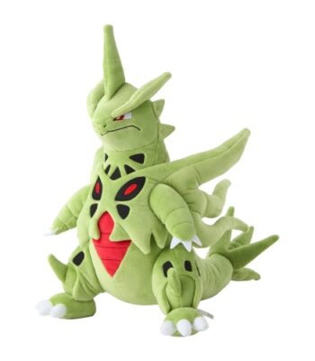 The product title translates to "Stuffed Toy Mega Tyranitar | Official Pokémon Center Online