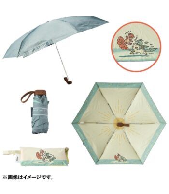 Wpc. Sun and Rain Multi-Use Folding Umbrella with Pouch OTENKI TEAM Likon and Leafia | Official Pokémon Center Online