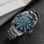 HYAKUICHI 101 No.16N 1.5 inches (38 mm) 20 ATM Water Resistant Automatic Mechanical Ceramic Bezel [Deep Aqua] - Image 7