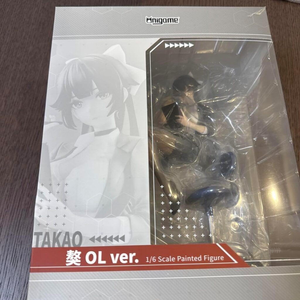 The product title in English is: "Azure Lane Takao OL Version 1/6 Complete Figure AniGame