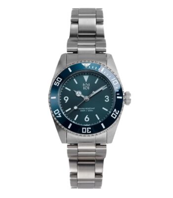 The product title in English is: "HYAKUICHI 101 Hyakuichi 101 Hyakuichi 1.5 inches (38 mm) 20 ATM Water Resistant Sweep Second Divers Watch Ceramic Bezel Non-Date Wristwatch...