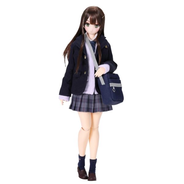 The product title translated into English is: "Azone International Waharukina School Uniform Collection Yui 1/6 Scale Approx. 9.8 inches (248 mm) Painted Action Doll