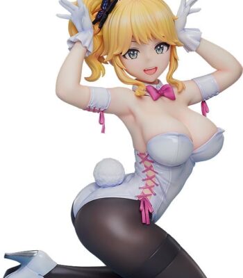 The product title translates to: "Dolphin Wave Kiriri Izumi White Bunny Version, 1/6 Scale Plastic Pre-Painted Complete Figure