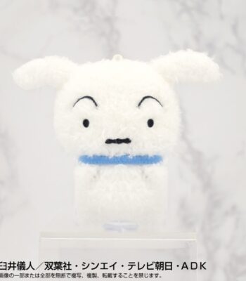 The product title translates to "Crayon Shin-chan PlayCharm Shiro-shop Plush