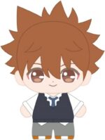 The translated product title in English is: "Bandai Namco Nui Tutor Hitman Reborn! Purinu Tsunukichi Sawada 2593465 Main Unit Size (H x W x D): Approx. 5.7 x 4.3 x 2.2 inches...