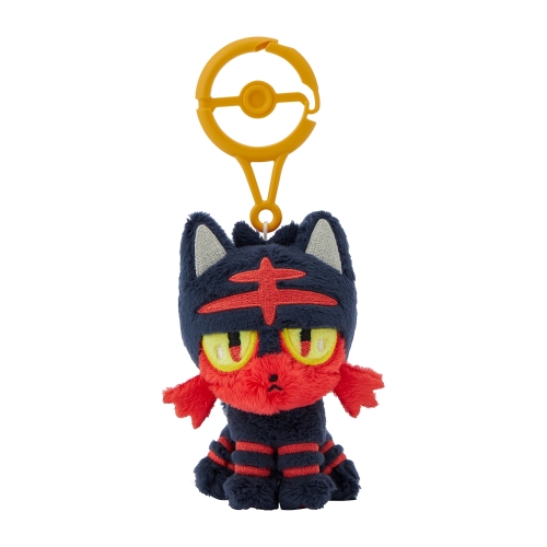 The product title translates to "Carabiner Attached Mascot Nyabby | Official Pokémon Center Online