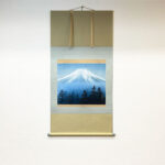 The product title translates to "Japanese Hanging Scroll Kakejiku Suguru Otake 'Mt. Fuji'