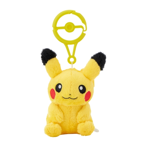 The product title translates to "Keychain Mascot Pikachu with Carabiner | Official Pokémon Center Online The product title translates to "Keychain Mascot Pikachu with Carabiner | Official Pokémon Center Online