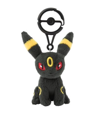 The product title translates to "Mascot with Carabiner - Blacky | Official Pokémon Center Online
