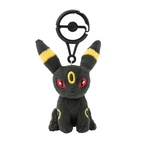 The product title translates to "Mascot with Carabiner - Blacky | Official Pokémon Center Online