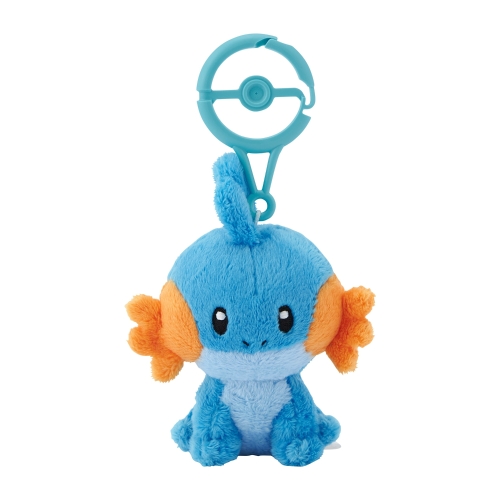 The product title translates to "Mascot with Carabiner - Mizugorou | Official Pokémon Center Online